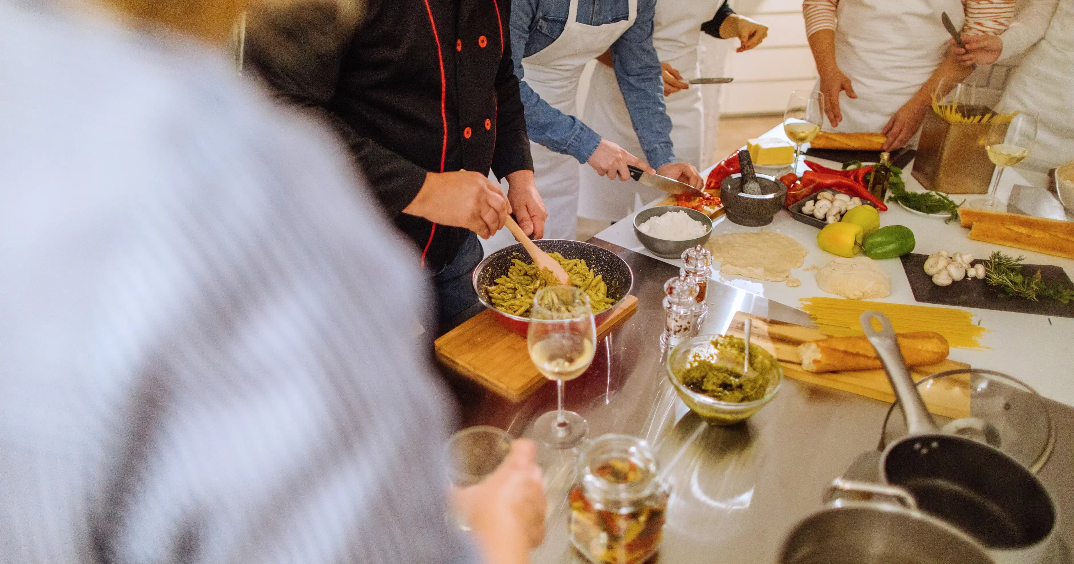 Italian cooking course for singles in Stockholm